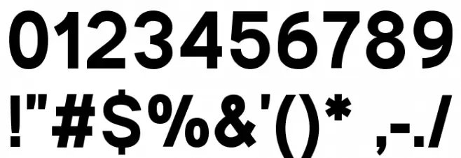 Andala Bold Font OTHER CHARS