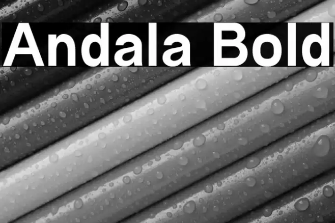 Andala Bold Font examples