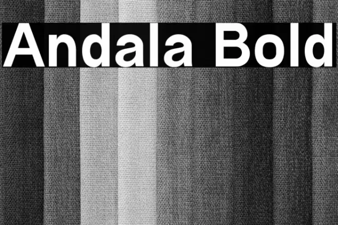 Andala Bold Font examples
