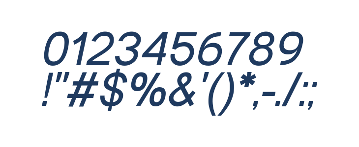 Andala Italic Other Characters