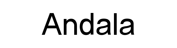 Andala  font caratteri gratis