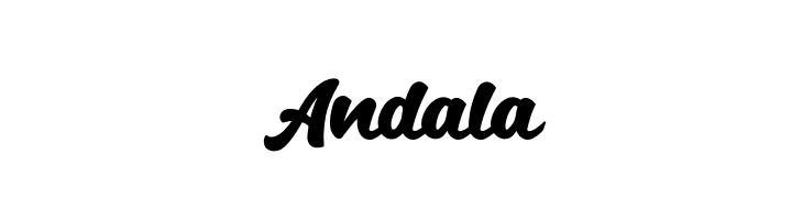 Andala  Скачать бесплатные шрифты