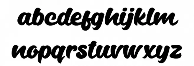 Andala फ़ॉन्ट लोअरकेस