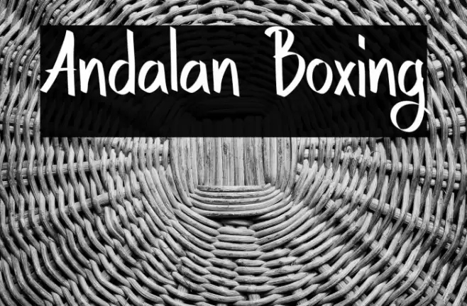 Andalan Boxing خط examples
