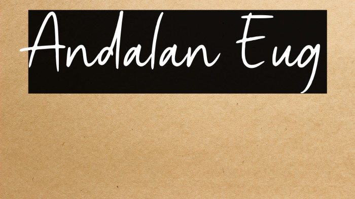 Andalan Eug Example 1