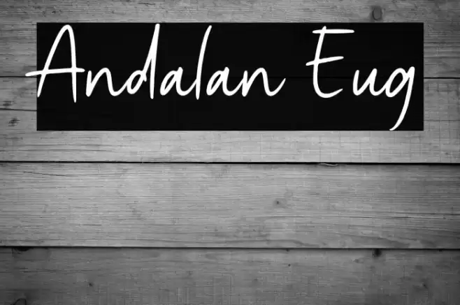 Andalan Eug Font examples