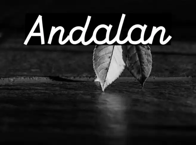 Andalan Font examples
