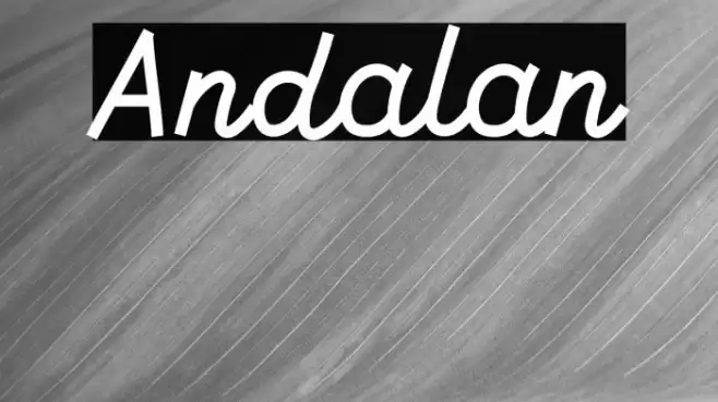 Andalan Font examples