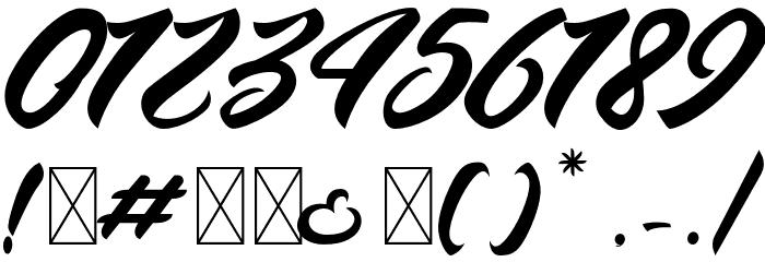 Andalas Regular Font OTHER CHARS