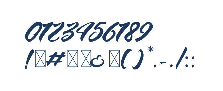 Andalas Regular Other Characters