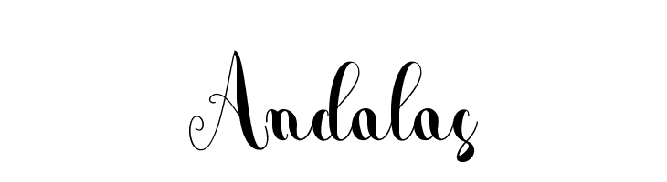 Andalas  フリーフォントのダウンロード