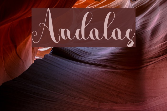 Andalas Font examples