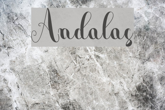 Andalas Font examples