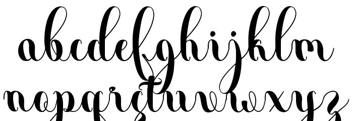 Andalas Font LOWERCASE
