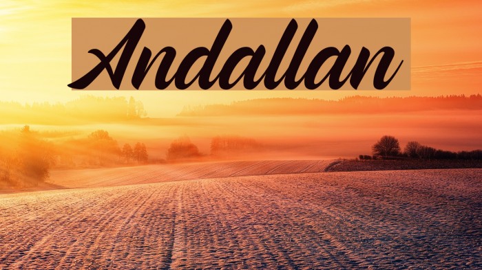 Andallan Fonte examples