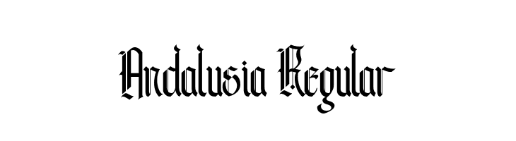Andalusia Regular Font