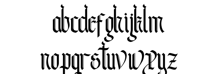 Andalusia Regular Font LOWERCASE