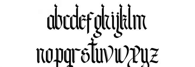 Andalusia Regular Font LOWERCASE