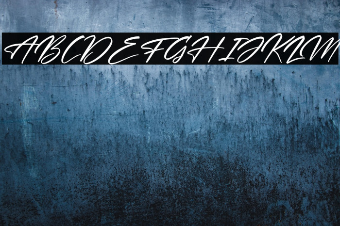 Andalusia Signature Italic Example 1