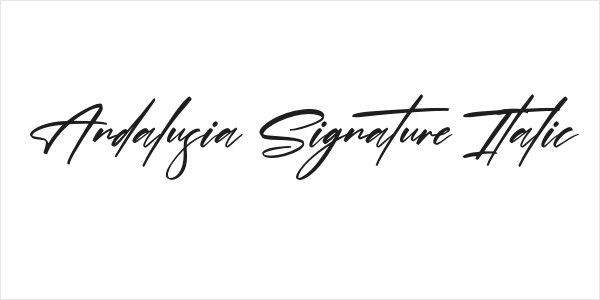Andalusia Signature Italic Logo