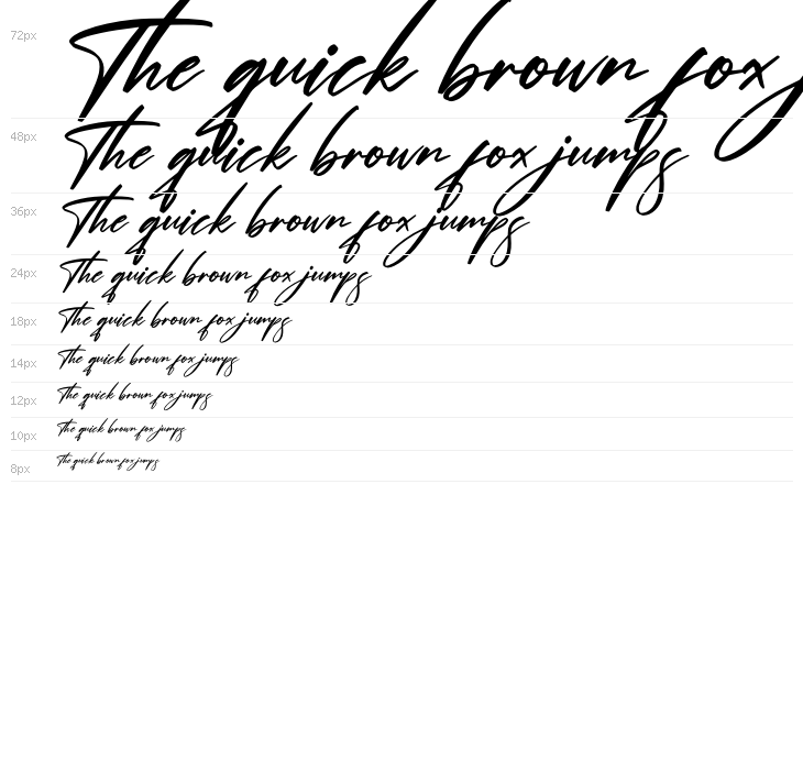 Andalusia Signature Italic Waterfall