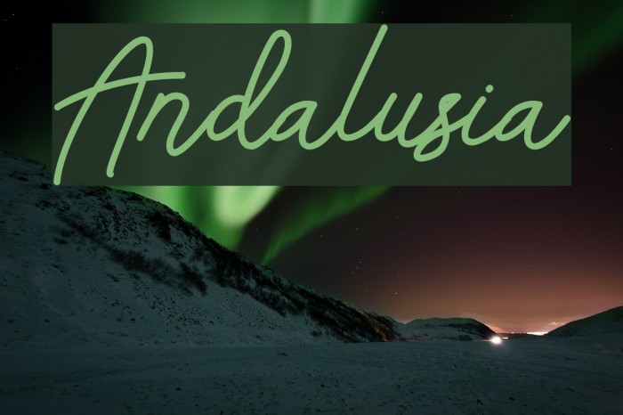 Andalusia Font examples
