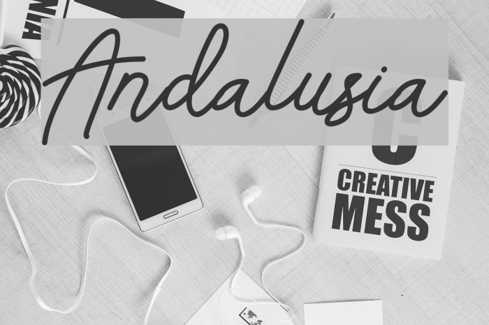 Andalusia Font examples