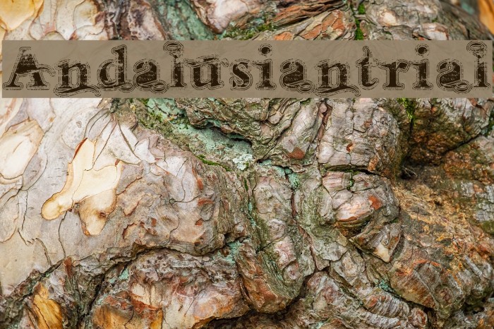 Andalusian Trial Font examples