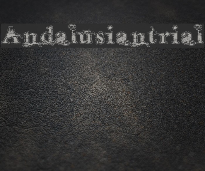 Andalusian Trial Font examples