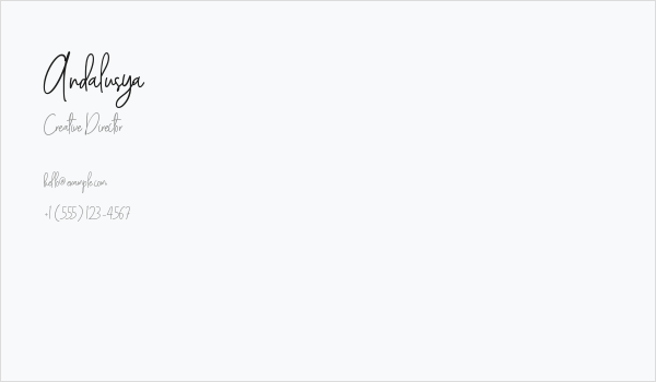 Andalusya Business Card