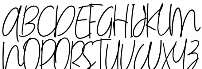 Andalusya Schriftart Groß