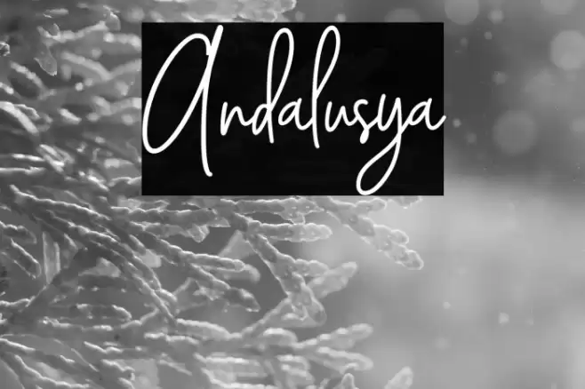 Andalusya Font examples