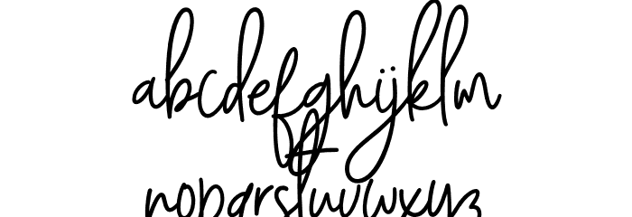 Andalusya Font LOWERCASE