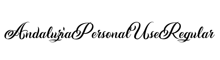 Andaluzia Personal Use Regular  Скачать бесплатные шрифты