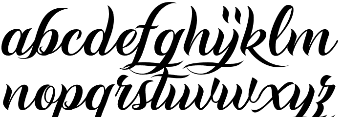Andaluzia Personal Use Regular Font LOWERCASE