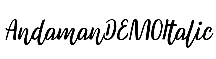 Andaman DEMO Italic  免费字体下载