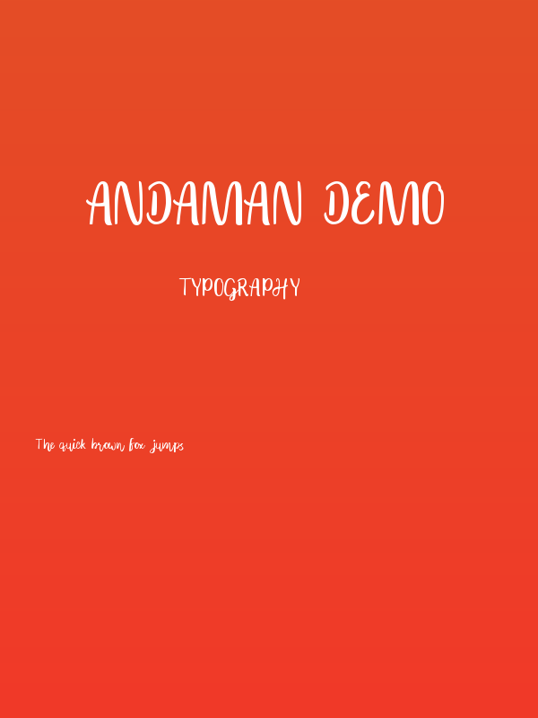 Andaman DEMO Poster