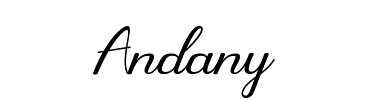 Andany  Frei Schriftart Herunterladen