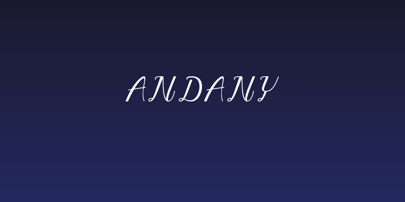 Andany Social Header