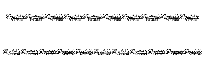 Andara Script Demo Font OTHER CHARS