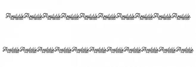 Andara Script Demo Font OTHER CHARS