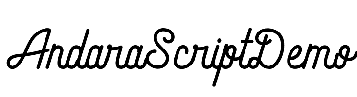 Andara Script Demo  font caratteri gratis