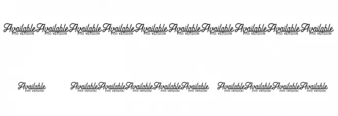 Andara Script Demo Font OTHER CHARS