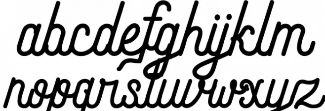 Andara Script Demo 字体 小写