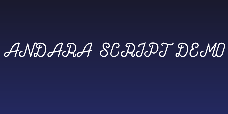Andara Script Demo Social Header