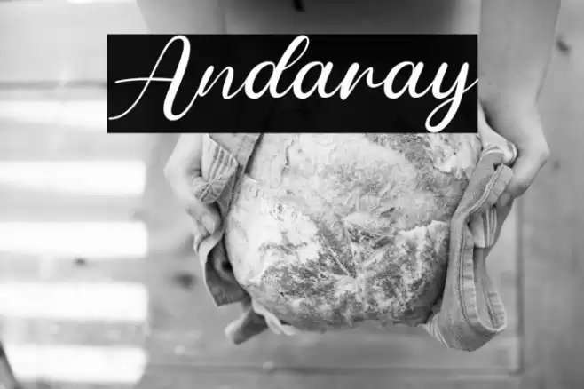 Andaray Font examples