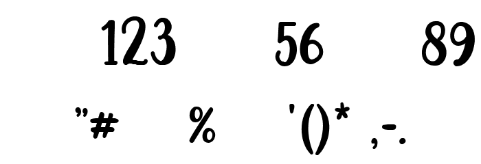 Andaresta_Demo Font OTHER CHARS
