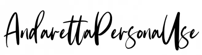Andaretta Persona Use  Free Fonts Download