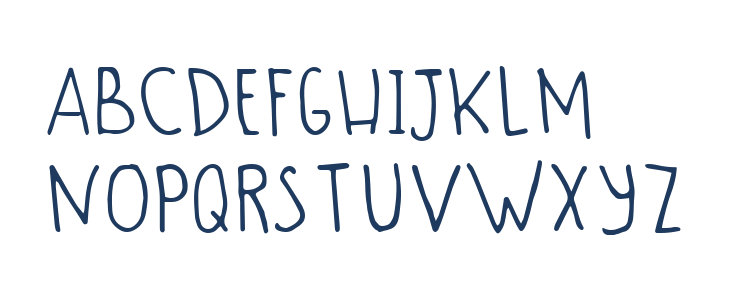 Andari Hand Writing Uppercase