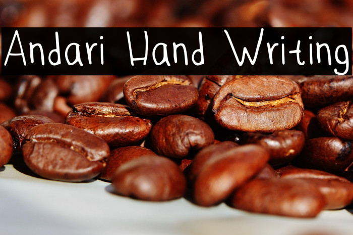 Andari Hand Writing Example 1